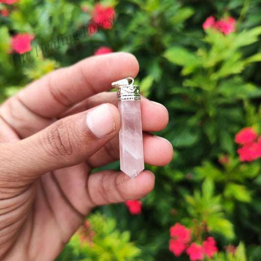 Crystal Pencil Pendant – Natural Healing Point Pendant