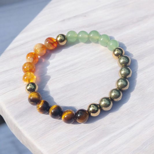 Money Magnet Bracelet | Natural Wealth & Prosperity Crystal for Success & Abundance